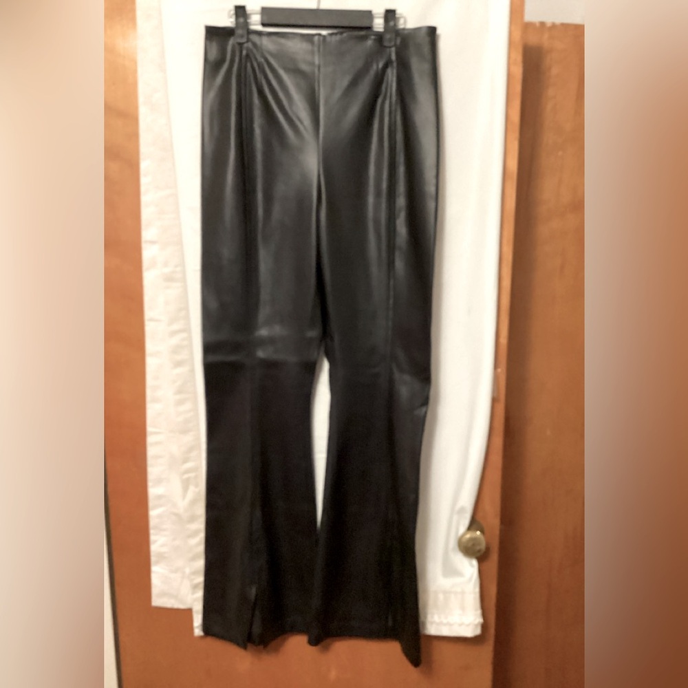 WE THE FREE FAUX LEATHER WIDE LEG PANTS SZ 30